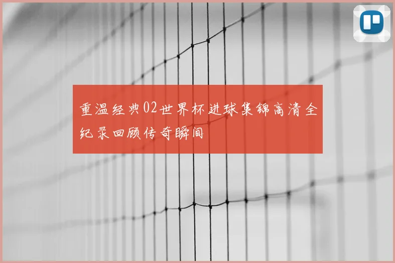 重温经典02世界杯进球集锦高清全纪录回顾传奇瞬间