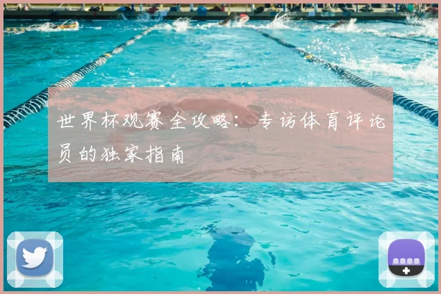 世界杯观赛全攻略:专访体育评论员的独家指南